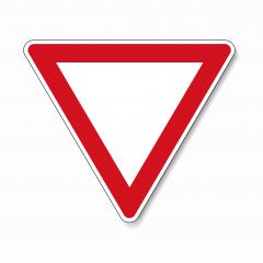 traffic sign right of way. German traffic sign: Give way! on white background. Vector illustration. Eps 10 vector file.- Stock Photo or Stock Video of rcfotostock | RC Photo Stock