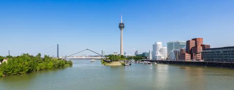 travel to Dusseldorf in Germany medienhafen at summer- Stock Photo or Stock Video of rcfotostock | RC-Photo-Stock