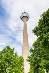 Tv Tower Dusseldorf (Rheinturm) at summer- Stock Photo or Stock Video of rcfotostock | RC-Photo-Stock