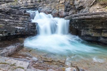 Upper Waterfall at the Johnston Canyon in banff Canada  : Stock Photo or Stock Video Download rcfotostock photos, images and assets rcfotostock | RC Photo Stock.: