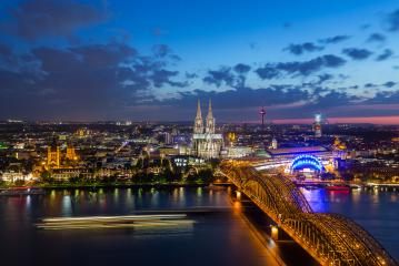 View of the Cologne at sunset- Stock Photo or Stock Video of rcfotostock | RC Photo Stock