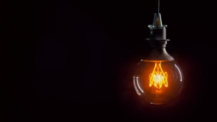 Vintage lightbulb on dark background- Stock Photo or Stock Video of rcfotostock | RC-Photo-Stock