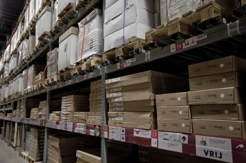 Warehouse shelves loaded up with boxes- Stock Photo or Stock Video of rcfotostock | RC Photo Stock