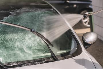 washing car on a car wash station with High Pressure Water- Stock Photo or Stock Video of rcfotostock | RC Photo Stock