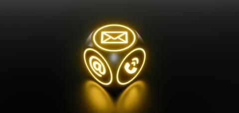 Website and Internet contact us neon light icons cubes on a dark background- Stock Photo or Stock Video of rcfotostock | RC-Photo-Stock