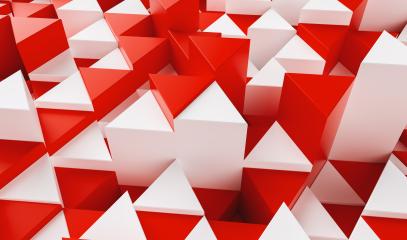 White and red background with triangles - 3d rendering - Stock Photo or Stock Video of rcfotostock | RC-Photo-Stock