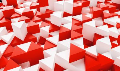 White and red background with triangles - 3d rendering - Stock Photo or Stock Video of rcfotostock | RC Photo Stock