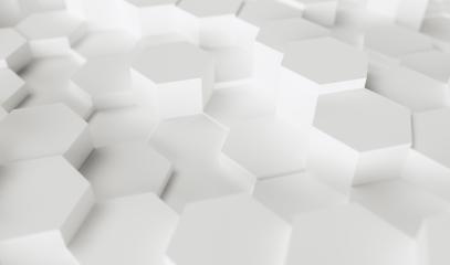 white hexagons background pattern - 3D rendering - Illustration - Stock Photo or Stock Video of rcfotostock | RC Photo Stock