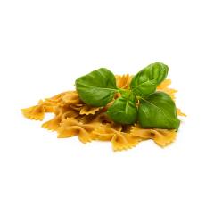 Wholemeal farfalle noodels with basil- Stock Photo or Stock Video of rcfotostock | RC-Photo-Stock