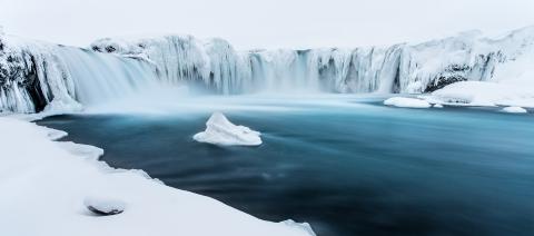 Winter am Godafoss, Eis, Schnee, Island : Stock Photo or Stock Video Download rcfotostock photos, images and assets rcfotostock | RC Photo Stock.: