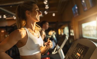 woman and man in the gym running on treadmill- Stock Photo or Stock Video of rcfotostock | RC Photo Stock