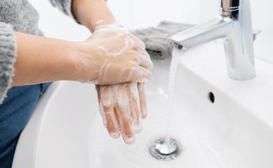 Woman use soap and washing hands under the water tap. Hygiene concept hand detail.- Stock Photo or Stock Video of rcfotostock | RC-Photo-Stock