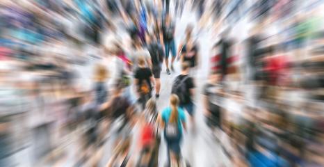 Zoom in on hectic crowd of people in london at a pedestrian area - Stock Photo or Stock Video of rcfotostock | RC-Photo-Stock