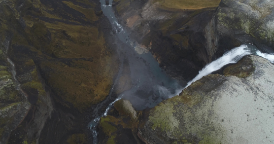 Aerial drone shot of the famous waterfall in Iceland- Stock Photo or Stock Video of rcfotostock | RC-Photo-Stock