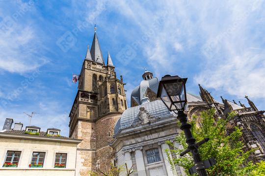  aachen Cathedral at spring  : Stock Photo or Stock Video Download rcfotostock photos, images and assets rcfotostock | RC Photo Stock.: