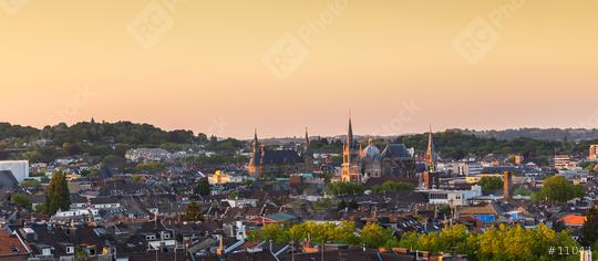  aachen with town hall and cathedral (Dom) at sunset  : Stock Photo or Stock Video Download rcfotostock photos, images and assets rcfotostock | RC Photo Stock.: