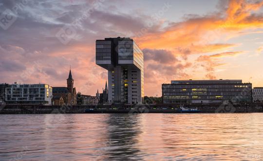  crane house at cologne with dramtic sky at sunset, germany  : Stock Photo or Stock Video Download rcfotostock photos, images and assets rcfotostock | RC Photo Stock.: