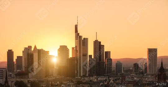  financial district city Skyline of Frankfurt at Sunset  : Stock Photo or Stock Video Download rcfotostock photos, images and assets rcfotostock | RC Photo Stock.: