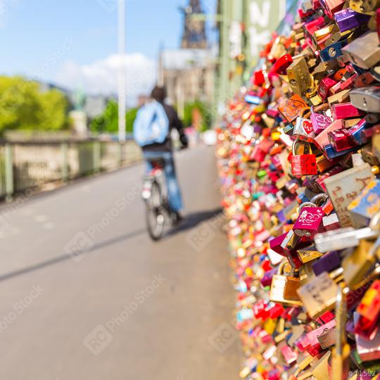  Hohenzollern Bridge with padlocks in cologne  : Stock Photo or Stock Video Download rcfotostock photos, images and assets rcfotostock | RC Photo Stock.: