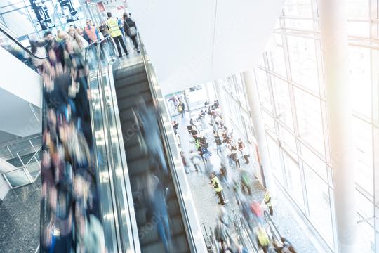  people using a staircase at  a tradeshow  : Stock Photo or Stock Video Download rcfotostock photos, images and assets rcfotostock | RC Photo Stock.: