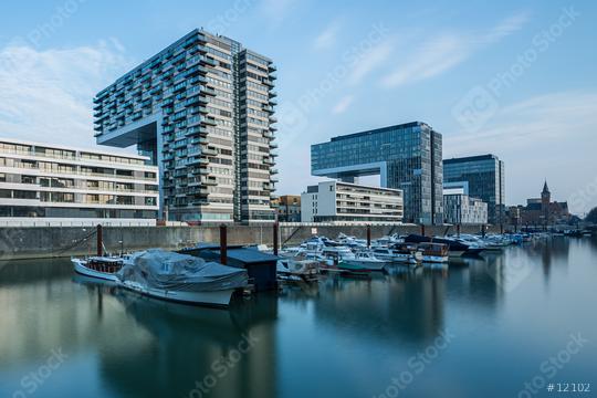  Rheinauhafen in cologne with moorings  : Stock Photo or Stock Video Download rcfotostock photos, images and assets rcfotostock | RC Photo Stock.: