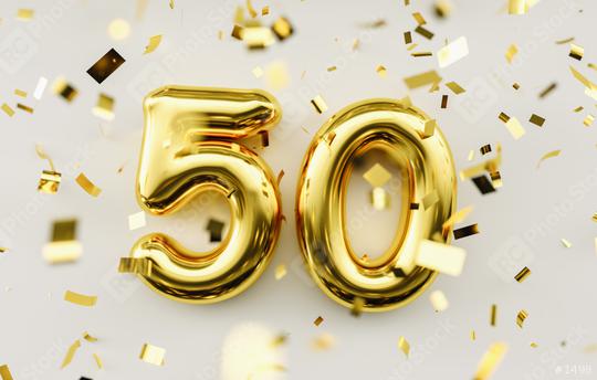 50 years old. Gold balloons number 50th anniversary, happy birthday congratulations.  : Stock Photo or Stock Video Download rcfotostock photos, images and assets rcfotostock | RC Photo Stock.: