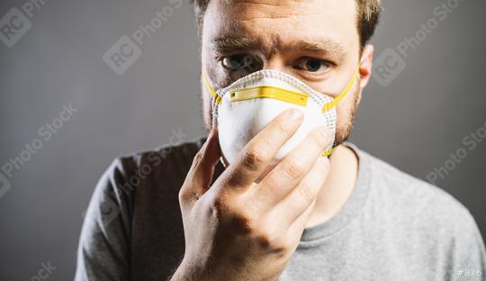 A civilian wearing an anti virus protection mask to prevent others from corona COVID-19 and SARS cov 2 infection  : Stock Photo or Stock Video Download rcfotostock photos, images and assets rcfotostock | RC Photo Stock.: