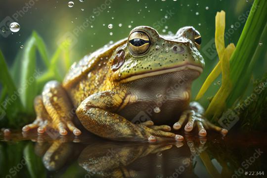 a hued Amazonian frog in the grass (Generative AI)  : Stock Photo or Stock Video Download rcfotostock photos, images and assets rcfotostock | RC Photo Stock.:
