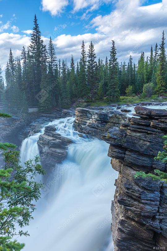 A rainbow appearing through the spray of Athabasca Falls  : Stock Photo or Stock Video Download rcfotostock photos, images and assets rcfotostock | RC Photo Stock.:
