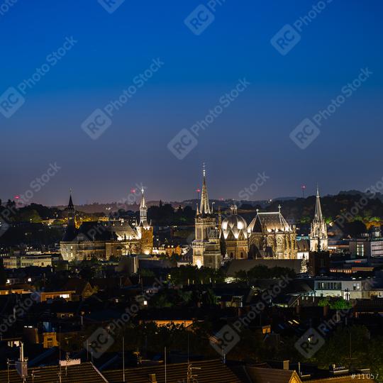 Aachen (aix-la-chapelle) at night  : Stock Photo or Stock Video Download rcfotostock photos, images and assets rcfotostock | RC Photo Stock.: