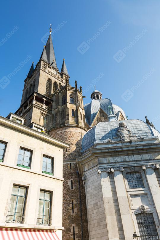 Aachen Cathedral (Aachen dom) in summer  : Stock Photo or Stock Video Download rcfotostock photos, images and assets rcfotostock | RC Photo Stock.: