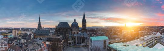 Aachen Cathedral at sunset panorama  : Stock Photo or Stock Video Download rcfotostock photos, images and assets rcfotostock | RC Photo Stock.: