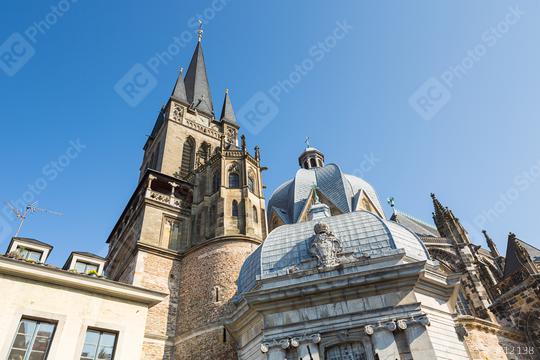 aachen cathedral in summer  : Stock Photo or Stock Video Download rcfotostock photos, images and assets rcfotostock | RC Photo Stock.: