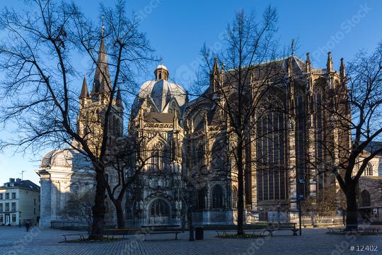 aachen cathedral in the morning light panorama  : Stock Photo or Stock Video Download rcfotostock photos, images and assets rcfotostock | RC Photo Stock.: