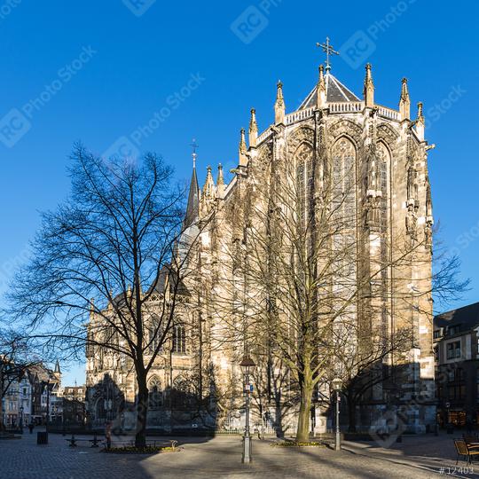 aachen cathedral in the winter sun  : Stock Photo or Stock Video Download rcfotostock photos, images and assets rcfotostock | RC Photo Stock.: