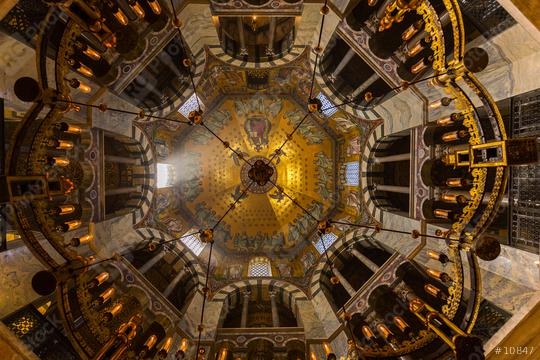 Aachen Cathedral octagon Interior  : Stock Photo or Stock Video Download rcfotostock photos, images and assets rcfotostock | RC Photo Stock.: