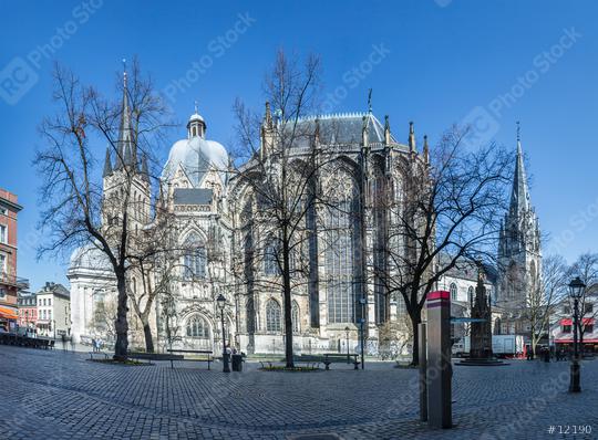 aachen cathedral with minster place in germany  : Stock Photo or Stock Video Download rcfotostock photos, images and assets rcfotostock | RC Photo Stock.: