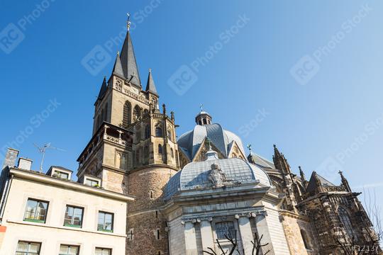 Aachen Cathedral with Westwerk tower (UNESCO world heritage sites)  : Stock Photo or Stock Video Download rcfotostock photos, images and assets rcfotostock | RC Photo Stock.: