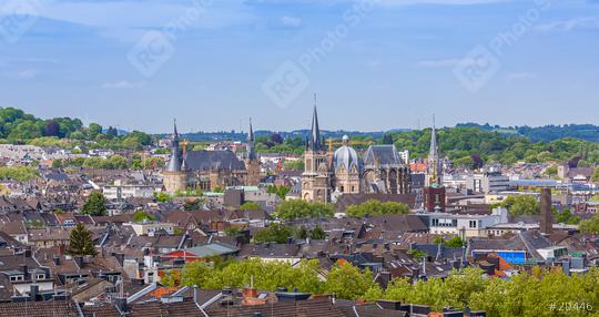 aachen city skyline with town hall and cathedral  : Stock Photo or Stock Video Download rcfotostock photos, images and assets rcfotostock | RC Photo Stock.: