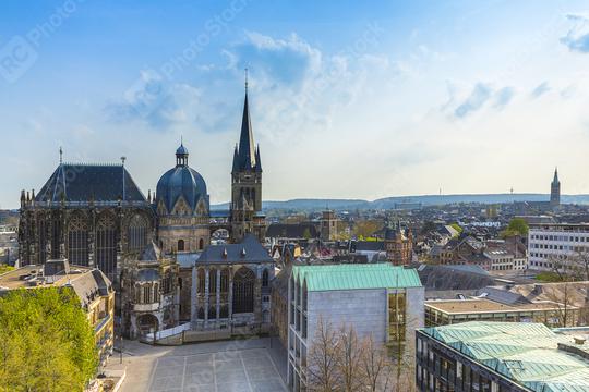 Aachen Dom Panorama  : Stock Photo or Stock Video Download rcfotostock photos, images and assets rcfotostock | RC Photo Stock.: