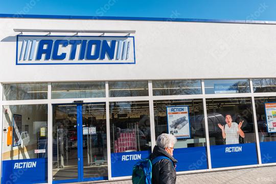 AACHEN, GERMANY FEBRUARY, 2017: ACTION Store. ACTION is a International non-food discounter with over 35,000 employees and more than 850 branches in the Netherlands, Belgium, Germany, France.  : Stock Photo or Stock Video Download rcfotostock photos, images and assets rcfotostock | RC Photo Stock.: