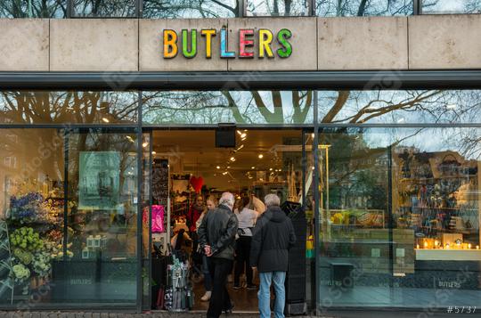 AACHEN, GERMANY FEBRUARY, 2017: Butlers Store entrance, Butlers is a home accessories store in Aachen, Germany.  : Stock Photo or Stock Video Download rcfotostock photos, images and assets rcfotostock | RC Photo Stock.: