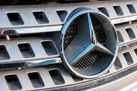 AACHEN, GERMANY FEBRUARY, 2017: Mercedes Benz Sign Close Up. Founded in 1926 is a German luxury automobile manufacturer, a multinational division of the German manufacturer Daimler AG.  : Stock Photo or Stock Video Download rcfotostock photos, images and assets rcfotostock | RC Photo Stock.: