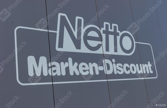 AACHEN, GERMANY FEBRUARY, 2017: Netto discount store Sign. It is part of Edeka Group, largest German supermarket corporation employing 250,000 people.  : Stock Photo or Stock Video Download rcfotostock photos, images and assets rcfotostock | RC Photo Stock.: