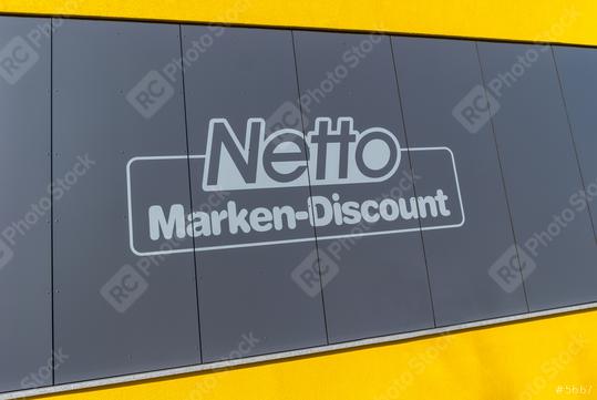 AACHEN, GERMANY FEBRUARY, 2017: Netto store Logo. It is part of Edeka Group, largest German supermarket corporation employing 250,000 people.  : Stock Photo or Stock Video Download rcfotostock photos, images and assets rcfotostock | RC Photo Stock.: