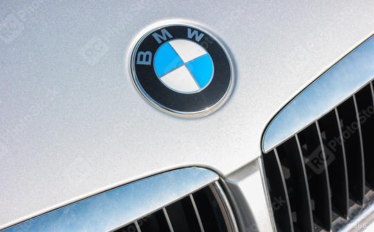 AACHEN, GERMANY FEBRUARY, 2017: Sign of a BMW logo on silver Car. BMW is a vehicle, motorcycle, and engine manufacturing company from Munich, Bavaria, Germany.  : Stock Photo or Stock Video Download rcfotostock photos, images and assets rcfotostock | RC Photo Stock.:
