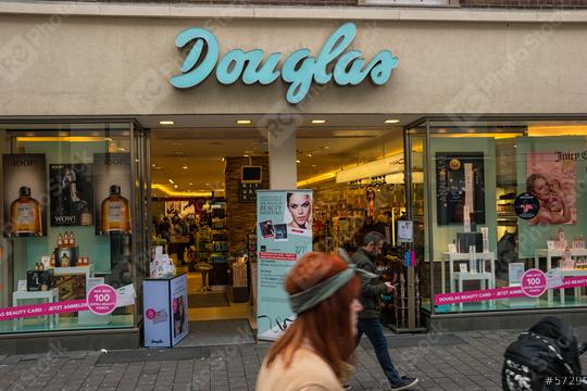 AACHEN, GERMANY FEBRUARY, 2017: Store of Douglas in Aachen. Parfumerie Douglas is a global perfumery store chain based in Hagen.  : Stock Photo or Stock Video Download rcfotostock photos, images and assets rcfotostock | RC Photo Stock.: