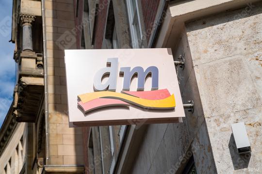 AACHEN, GERMANY JULY 2019: Dm drogeriemarkt store. Headquartered in Karlsruhe, Dm-drogerie markt is a chain of retail drugstore chain for cosmetics, healthcare and household products and food.  : Stock Photo or Stock Video Download rcfotostock photos, images and assets rcfotostock | RC Photo Stock.: