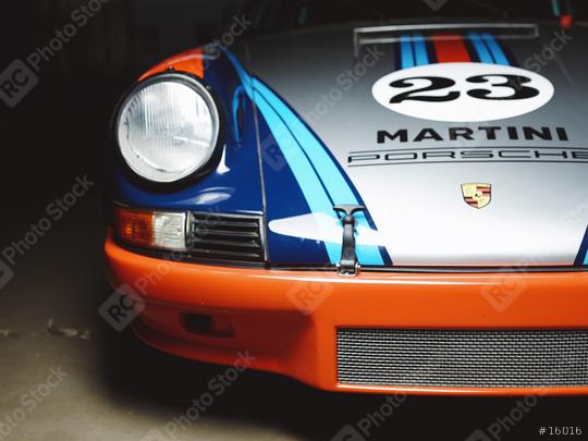 Aachen, Germany, June 14, 2013: Arranged Street shot of an historic Martini racing Porsche 911.   : Stock Photo or Stock Video Download rcfotostock photos, images and assets rcfotostock | RC Photo Stock.: