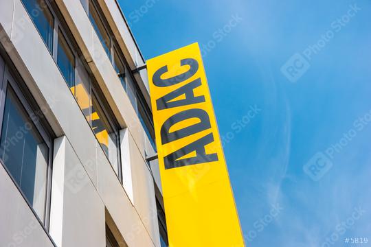AACHEN, GERMANY MARCH, 2017: Adac logo. The ADAC is an automobile club in Germany, founded in 1903. With more than 18 million members in May 2012, it is the largest automobile club in Europe  : Stock Photo or Stock Video Download rcfotostock photos, images and assets rcfotostock | RC Photo Stock.: